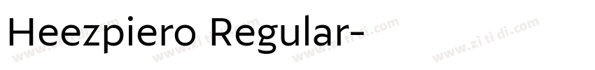 Heezpiero Regular字体转换